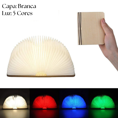 Luminária Livro Dobrável