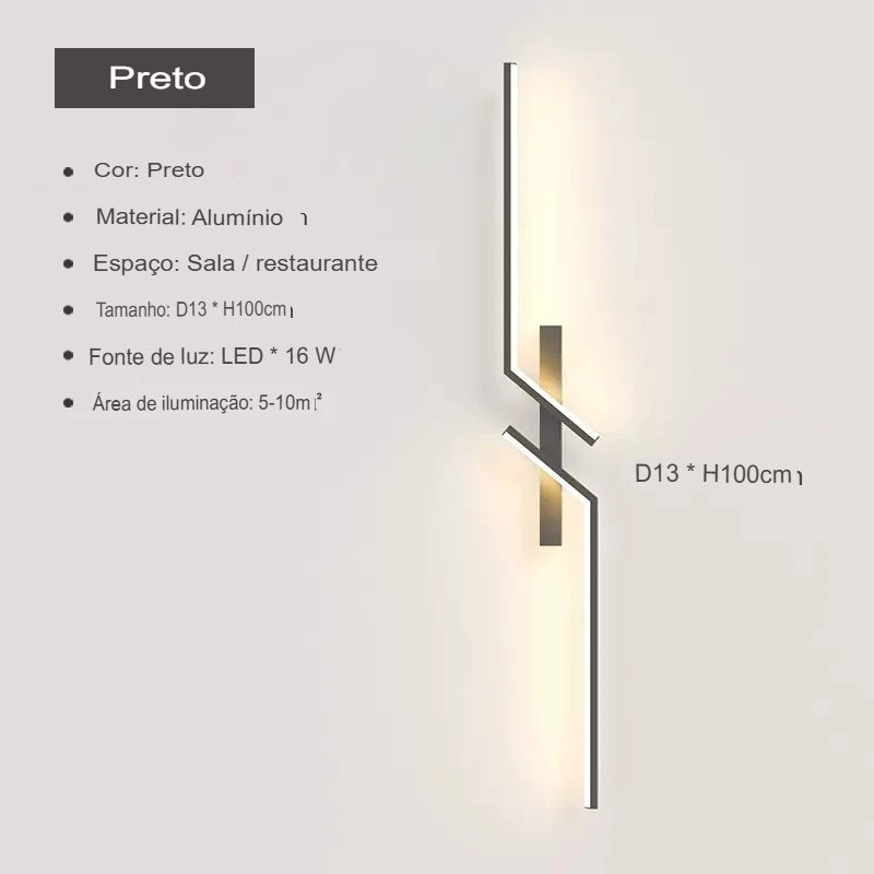 Arandela LED Direcional Moderna para Parede – Design Minimalista