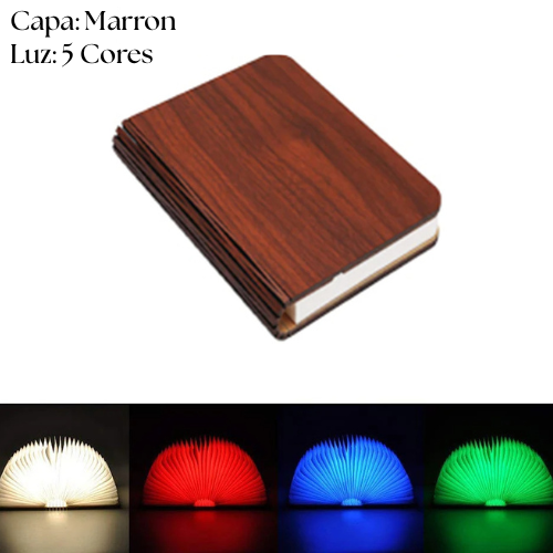 Luminária Livro Dobrável