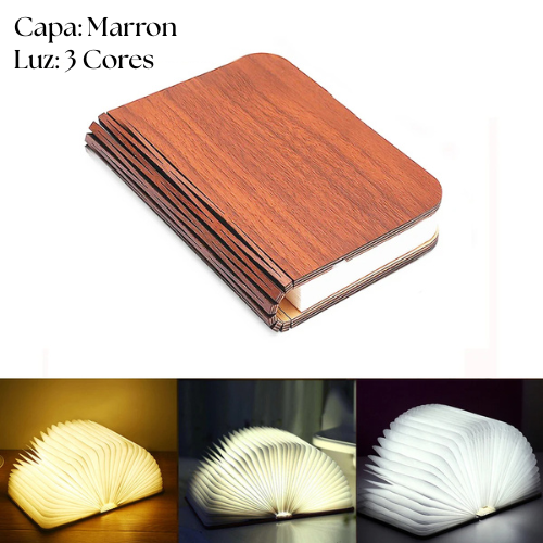 Luminária Livro Dobrável