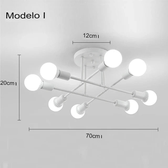 Lustre de Teto Contemporâneo ONLYLIGHT - Iluminação Sofisticada para Ambientes Internos
