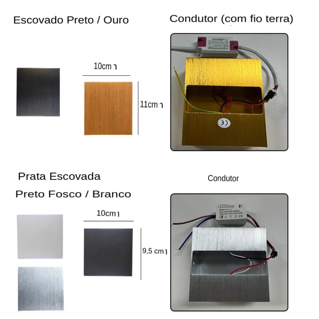 Arandela Externa de Parede Vitale Iluminação Sofisticada