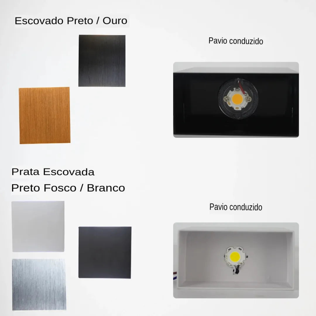 Arandela Externa de Parede Vitale Iluminação Sofisticada