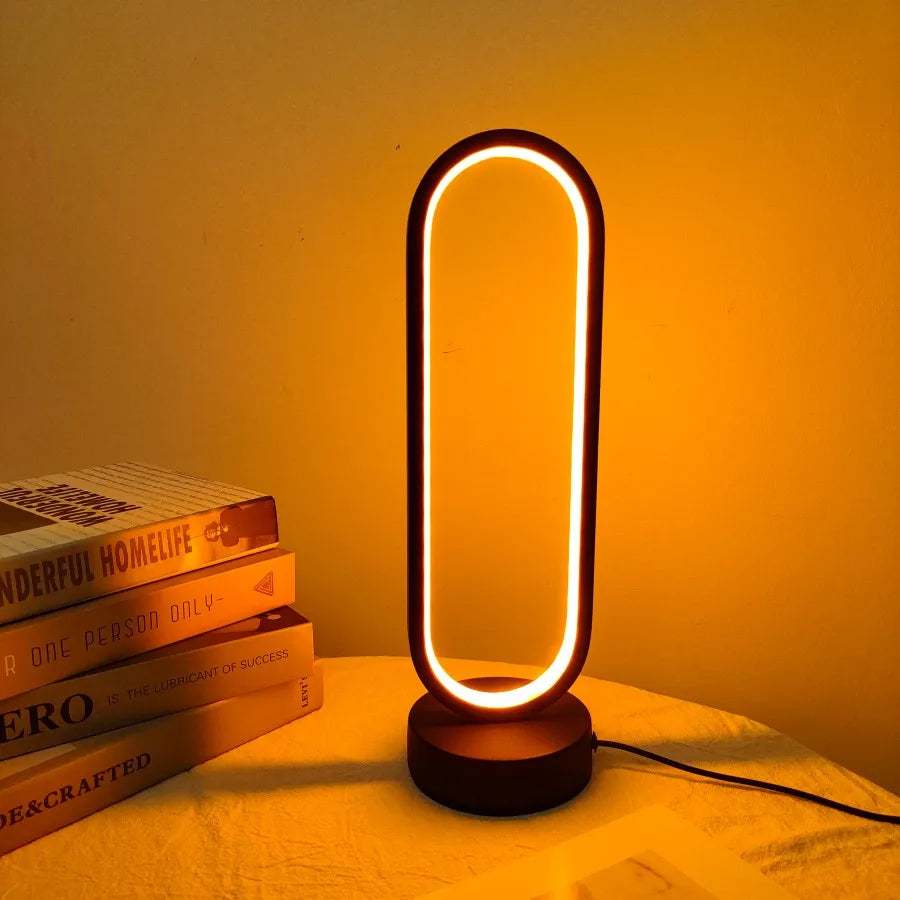 Luminária de Mesa Minimalista LED – Design Moderno e Elegante