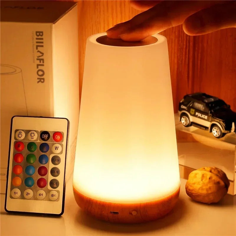 Luminária Touch LED RGB - Controle por Toque e USB