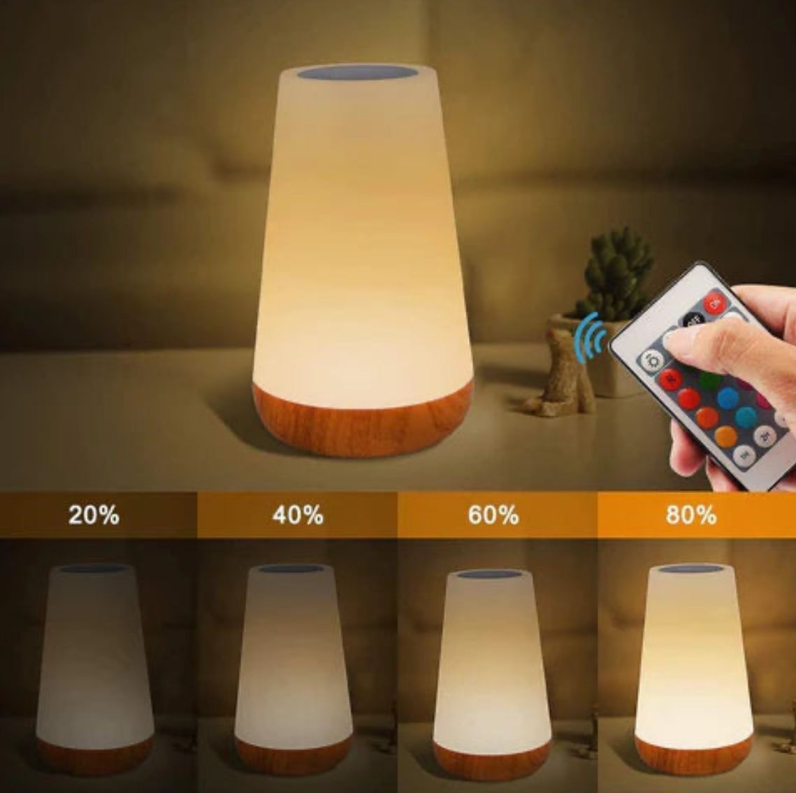 Luminária Touch LED RGB - Controle por Toque e USB