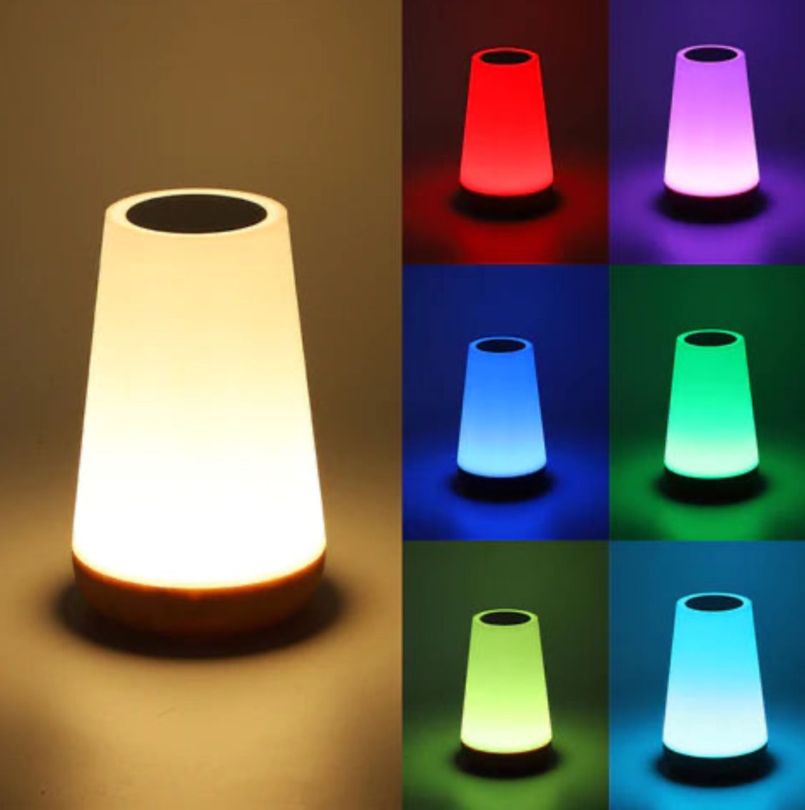 Luminária Touch LED RGB - Controle por Toque e USB